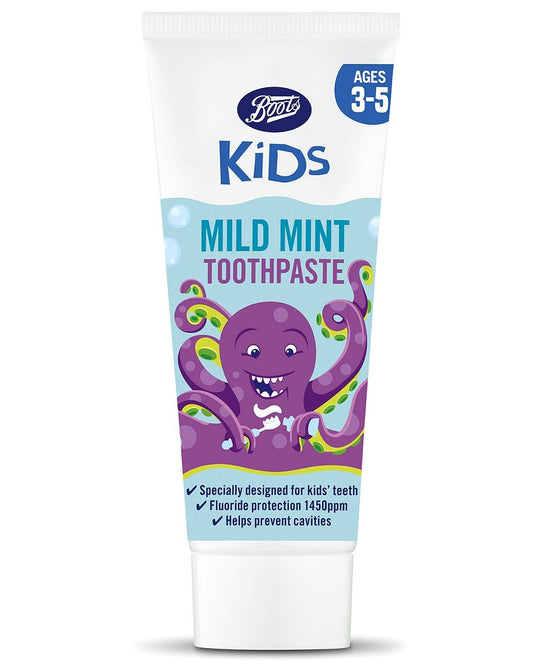 Boots Kids Mint Toothpaste 3-5yrs 75ml