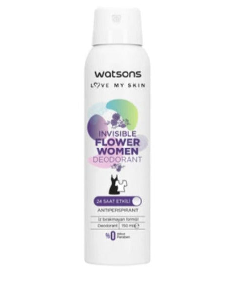 Watsons Invisible Flower Deodorant Spray 150ml