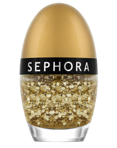 Sephora Color Hit Mini Nail Polish - Gold Fever - Glitter Finish