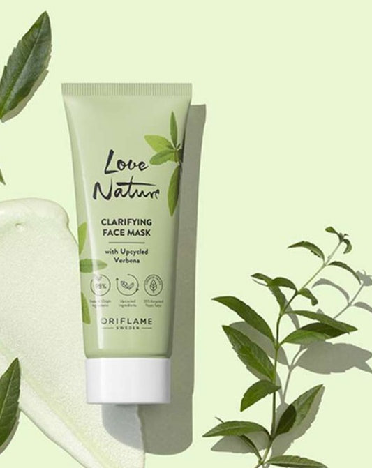 LOVE NATURE Clarifying Face Mask with Upcycled Verbena 30ml